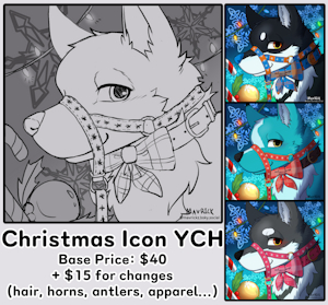 Christmas Icon YCH reminder by Mavrick