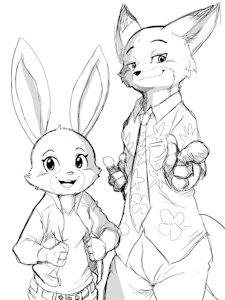 Sketch 468 - Judy & Nick by WinickLim
