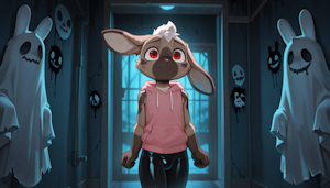 At the haunted house by Minibit