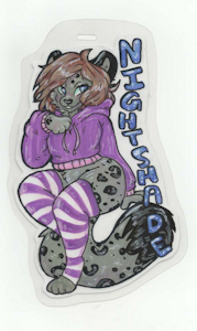 Femboy ConBadge by KittyPrint