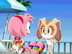 Sonic X AI redraw: Cream couldn't decide what swimsuit to wear by quacking