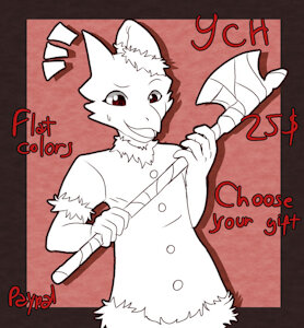 YCH - An incospicuous gift by arcrose