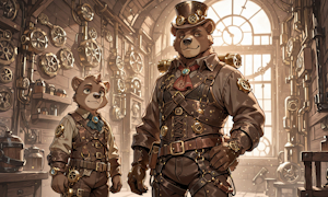 In A Steampunk World by Fuzzycubby