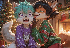 The day after Christmas at the strange fox friend by JohnnyByFar