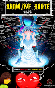 SNOWLOVE ROUTE comic cover by DEXstar