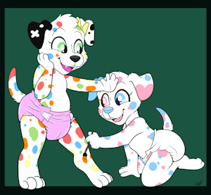 Dipdot's colorful spots -By NazzNikoNanuke- by DanielMania123