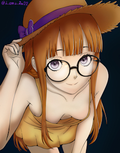Futaba Sakura : beach episode colorized by LemLim22