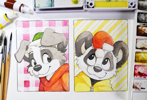 Christmas Stamps 2025 by pandapaco