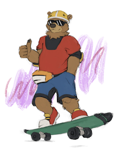 Cool Bear On the Scene by Slate