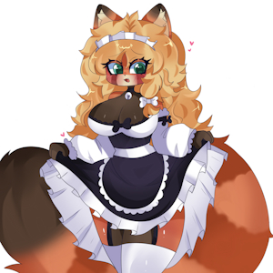 Koru-Chan red panda has a maid by JayBunny
