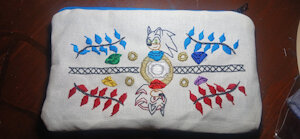 The Hero & The Rival // Sonadow Hand-Embroidered Pencil Case by sonicremix