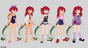 Crocodile Quintuplets by Rosalhymn