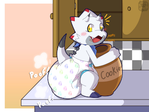 gammamon cookies thief (old art) by Alexnoiver