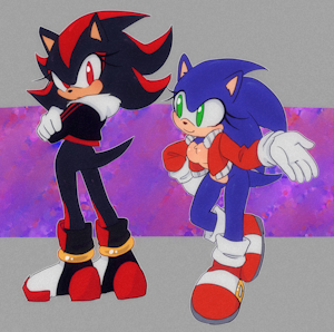 Shadow and Sonic|Gendergend by M0n0M0nk11