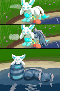 Tapping water by mastrkitty069