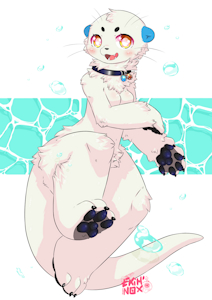 &ldquo;white otter&rdquo; By ekihnox by WolfSkoll