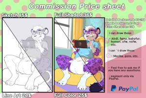 commission price sheet by Alexnoiver