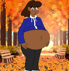 Preggo Girl in the Forest by SeasideLemons