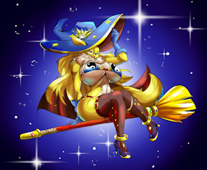 Lena The Witch Renamon by anonblonemon