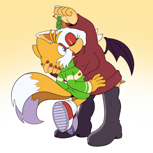 Stealing a Kiss (art by VelvetIcicle) by NeoShard