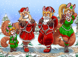 Merry Kitmas by kitsuneyoukai