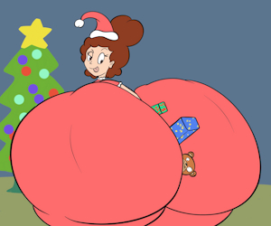 Santa Edwina giving Gifts by ButLova