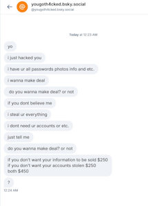 Hacker on BlueSky by DN39