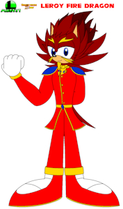 Leroy the Fire Dragon Hedgehog by Mike437