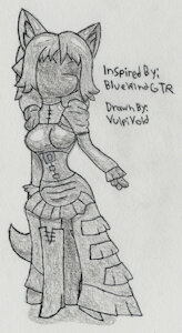 Heather in a Latex Drone Dress by VulpivoidRubber