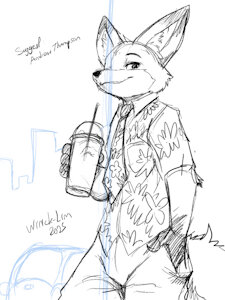 Sketch 475 - Nick Wilde by WinickLim