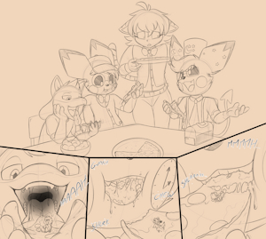 Lunch Hangout by Sparkythechu