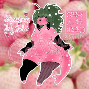 Strawberry Jelly Sorbet Adoptable!! by C4TPRYSM