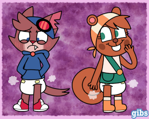 Radical Diapered Duo by GibsonFreak49