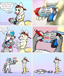 The gun that kills only gray foxes by DrJavi