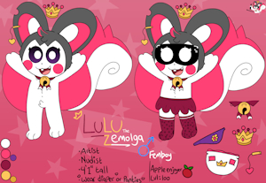 Lulu The Emolga REF by MrsNyawashi