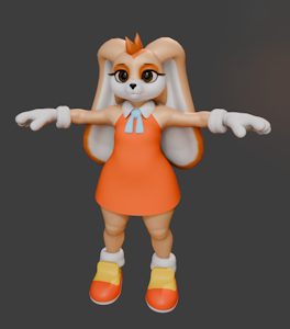 sonic model wips by leolittle3d