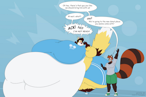 Marie and Yun: Flustering of a Fox by SatsumaLord