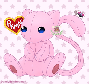 Mew Beanie Baby by dandyliondreamer