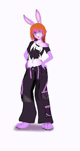 Fursona (Detail from ref sheet) (SFW Version) by Lavendhare