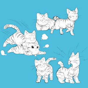 Sketch 481 - Ubi & Meow Meow by WinickLim