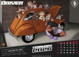 Driver Calendar 2026 -- February by ZorroRe