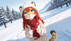 Rowan in the snow by Minibit