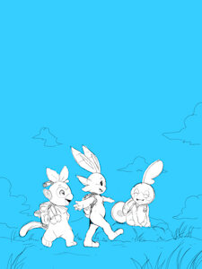 Sketch 483 - Scorbunny , Grookey and Sobble by WinickLim