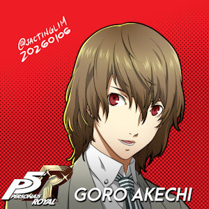 Goro Akechi by riverhayashi