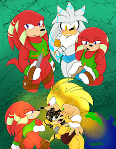 Singing Maidens: Knuckles Cave Guardian by VeeMomo