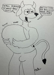 Brand'n Bullryder Taunts You by BigBadBuzzard