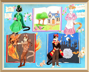 Storybook Kitties by FoxyFlapper