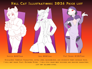 2026 Price List by HellCatIllustrations