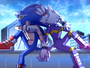 Sonaze Riders 💙💜(Commission) by Lupita13