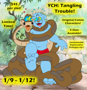 YCH: Tangling Trouble! (1/9 - 1/12) by KnightRayjack